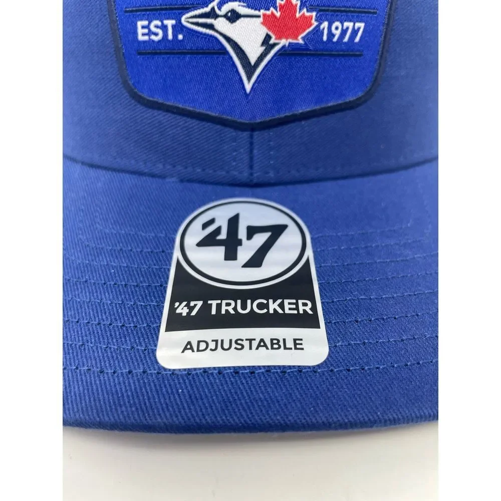 Toronto Blue‎ Jays 47 SnapBack Hat Royal Squad Adjustable Trucker Cap MLB NEW